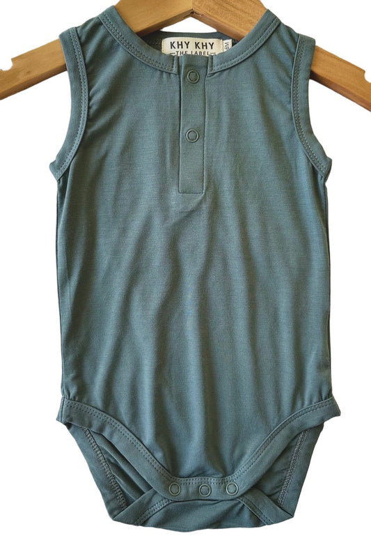 Snap Tank Bodysuit in Submarine - Khy Khy The Label