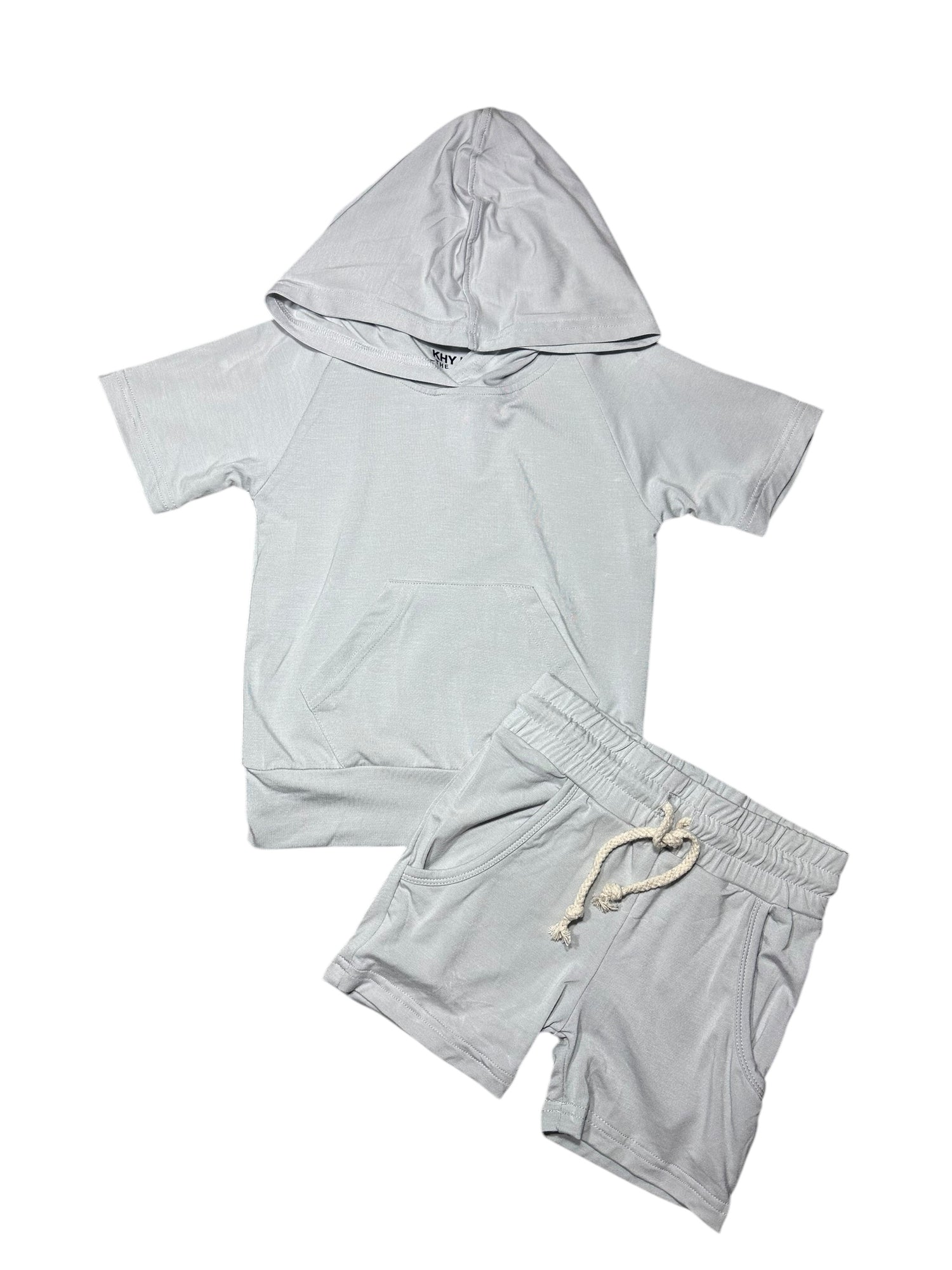 Hooded Shortie Set | Cloud