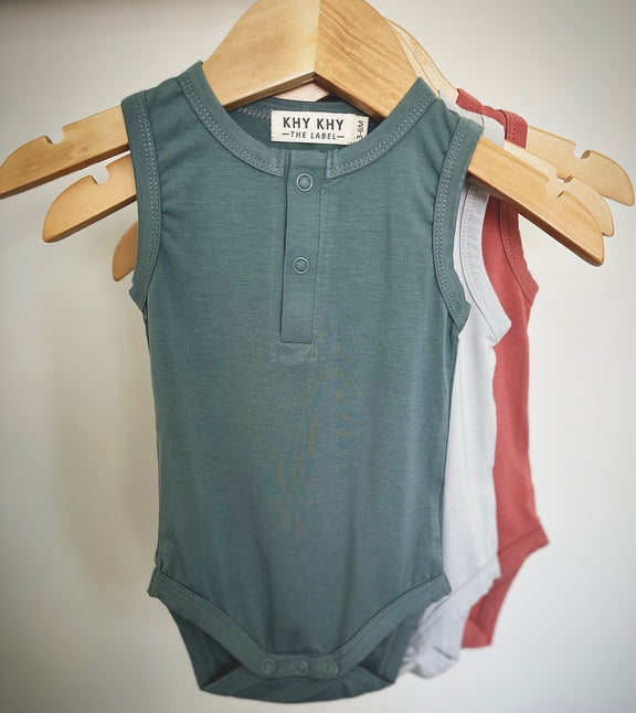 Snap Tank Bodysuit in Submarine - Khy Khy The Label