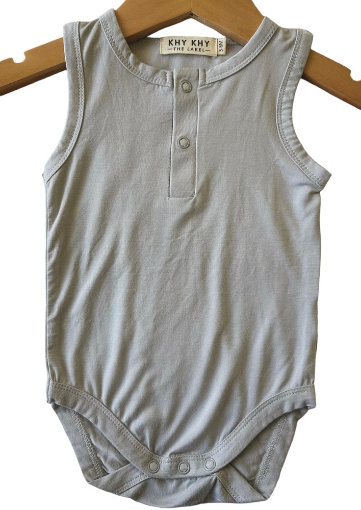 Snap Tank Bodysuit in Cloud - Khy Khy The Label