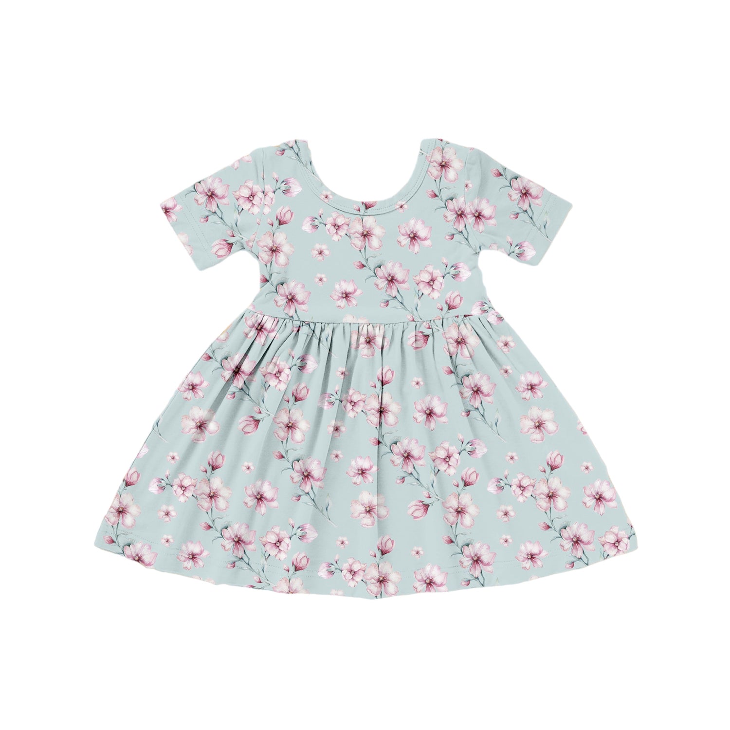 Short Sleeve Twirl Dress | Sakura