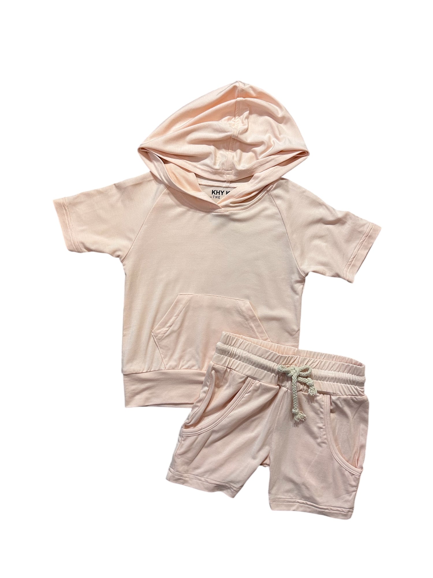 HSS-01 Hooded Shortie Set | Pink Peony