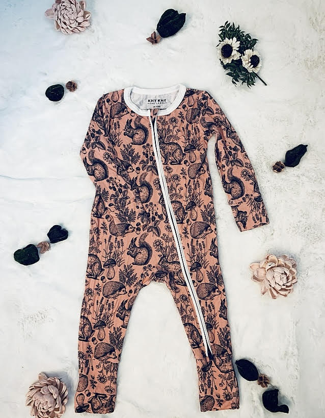 ZS - Stitch Foldover Zipper Sleeper | Forest Furries