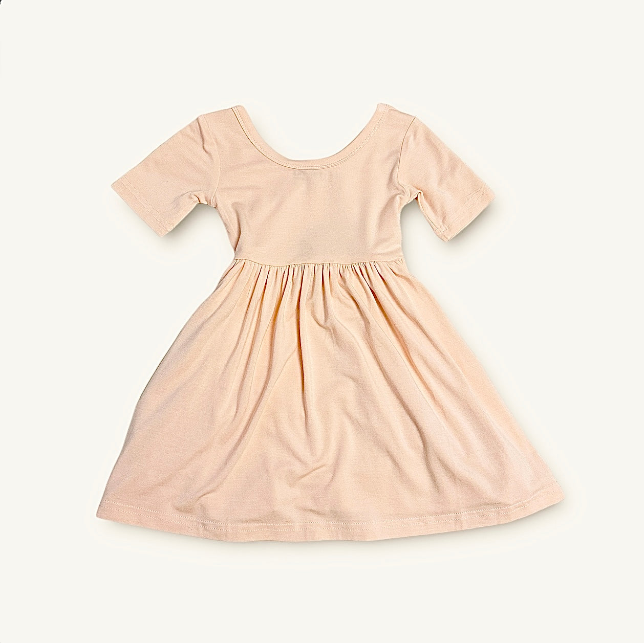 Short Sleeve Twirl Dress in Calla Lily - Khy Khy The Label