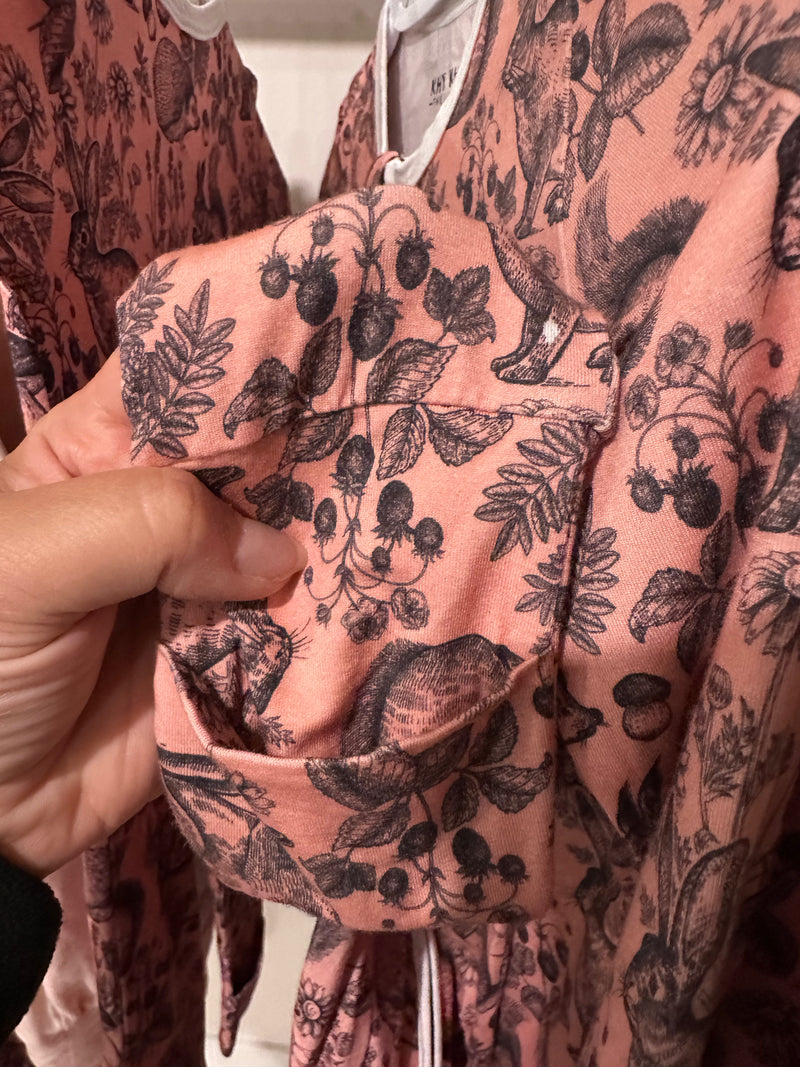 ZS- Print Flaw Foldover Zipper Sleeper | Forest Furries