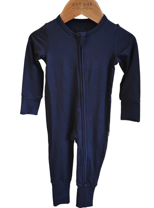 Foldover Zipper Sleeper in Navy - Khy Khy The Label