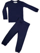 Long Sleeve 2-Piece PJ Set in Navy - Khy Khy The Label