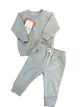 JS-01 Organic Cotton Jogger Set | Sea Salt - Khy Khy The Label