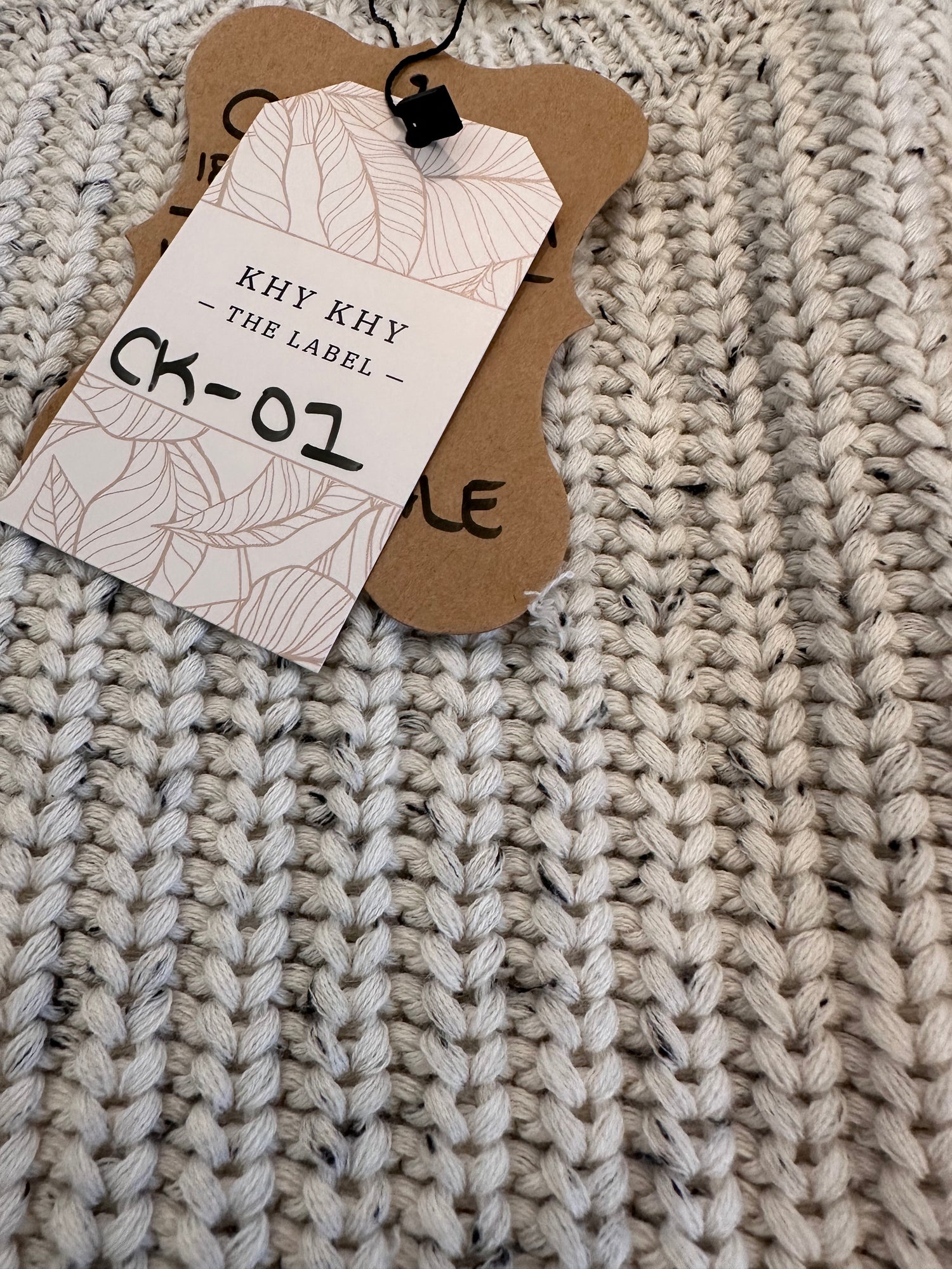 CK-01 Organic Cotton Chunky Knit | Oatmeal - Khy Khy The Label