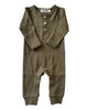 Organic Cotton Button Romper | Olive